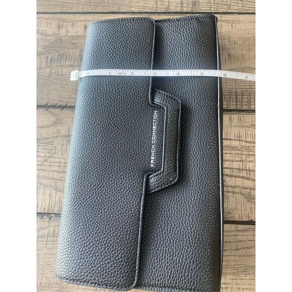 French Connection faux leather black clutch bag - Picture 4 of 7